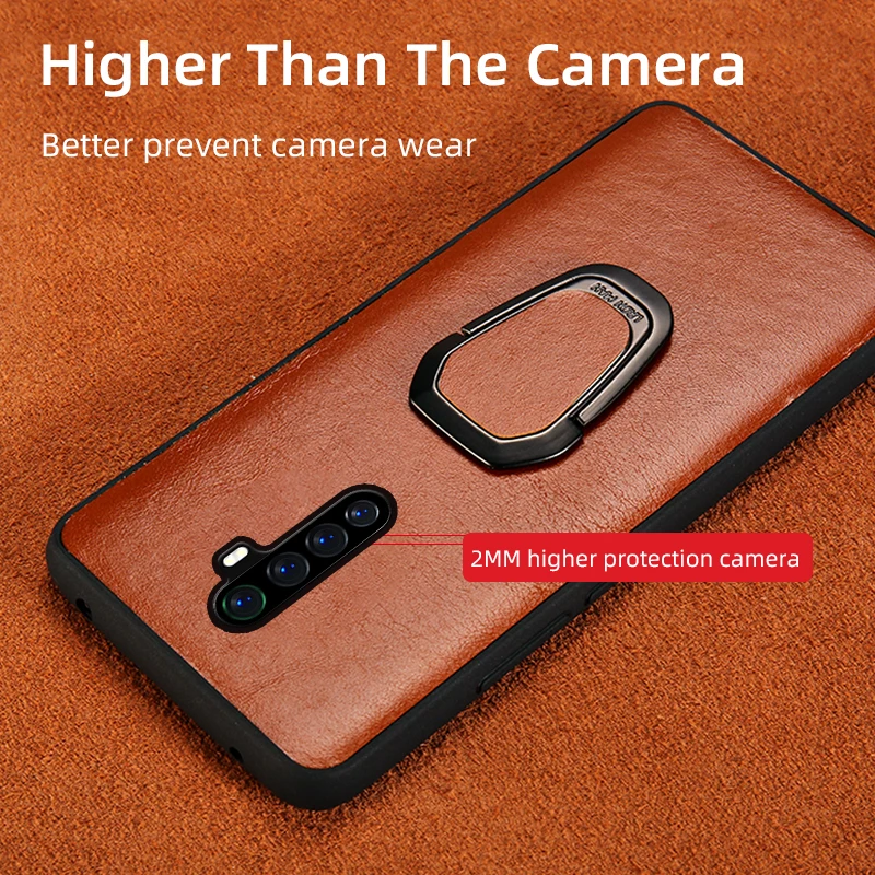 genuine leather magnetic case for realme x2 pro xt c3 x50 x7 7 5 6 8 pro gt neo cover for oppo a5 a9 reno 5 4 2 z find x2 x3 pro free global shipping