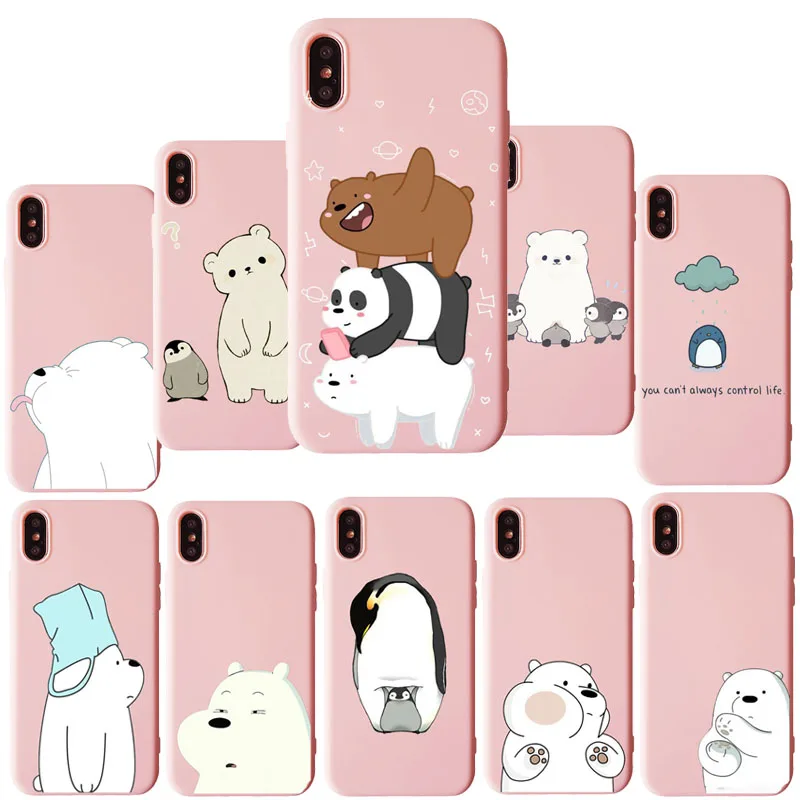 Роскошный мягкий ТПУ чехол для телефона для iPhone 11 11Pro X XS MAX XR 5 5S SE 6 6s, 7, 7 plus, 8, 8 plus, в мультяшном стиле, мы вся правда о медведях крышка
