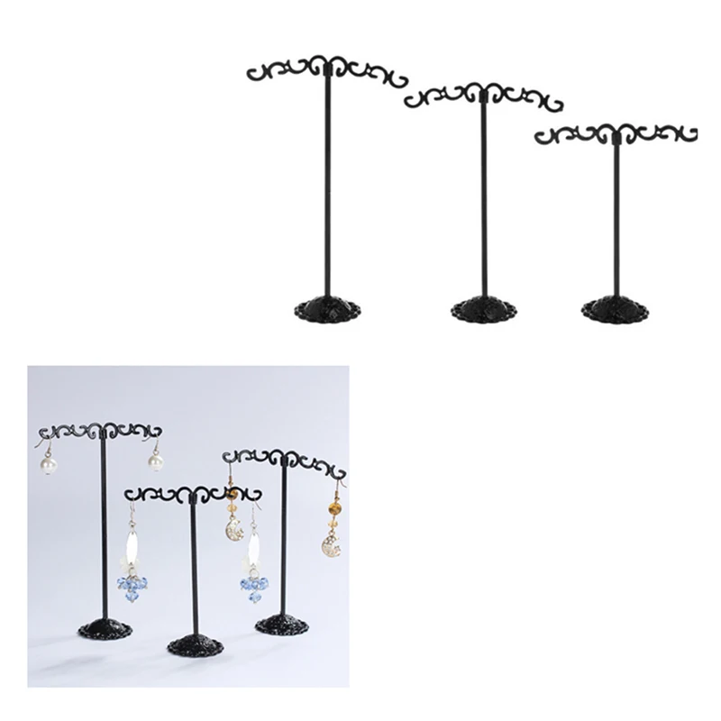 

1 Set Jewelry Shelf Display Rack Stand Holder Earrings Organizer Storage Gifts