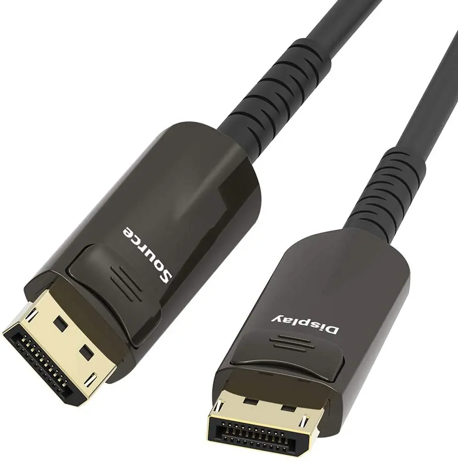 Оптоволоконный кабель Displayport 1 2 дюйма 4K 60 Гц Ultra HD DP HDR высокоскоростной 21 6 Гбит/с
