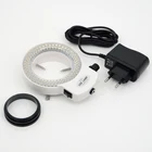FYSCOPE 144 светодиодный светильник, кольцевой светильник, осветитель для промышленного стерео микроскопа с адаптером питания переменного тока