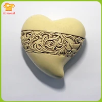 original love heart silicone molds candle aromatherapy gypsum soap wedding chocolate soft silicone mould