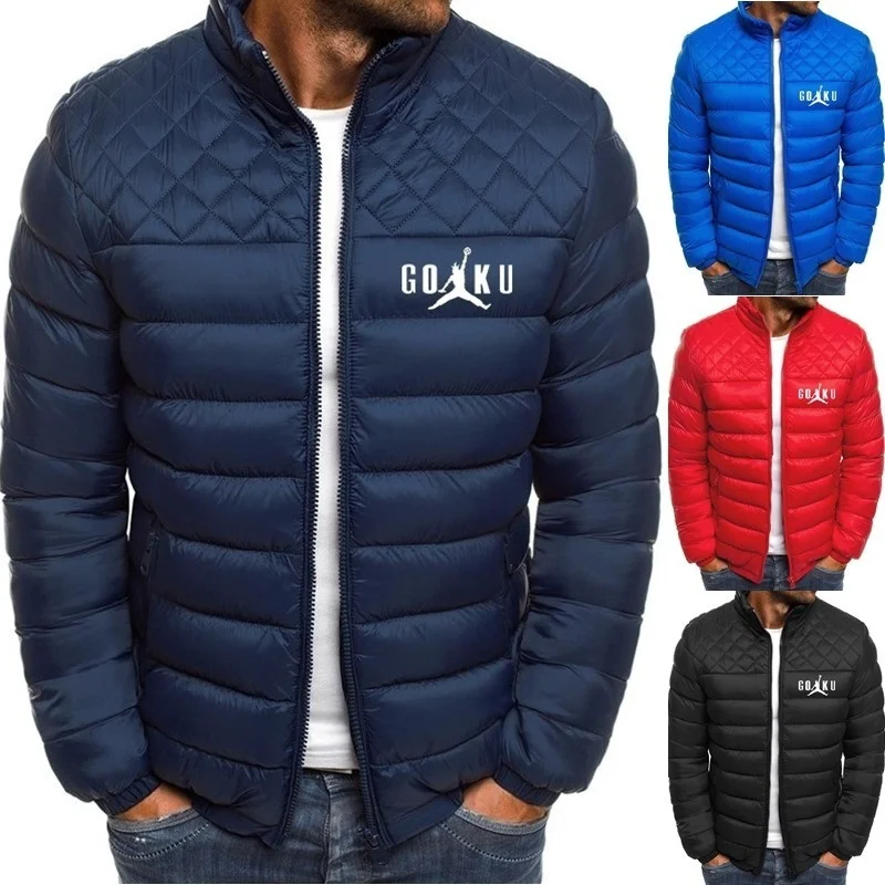 

Мужская зимняя куртка на молнии ZOGAA, теплая парка, Повседневная однотонная ветровка, парка, модные мужские куртки и пальто, 2020