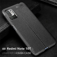 for cover xiaomi redmi note 10t case for redmi note 10t capas back bumper tpu soft leather for fundas redmi note 10 5g 10t cover