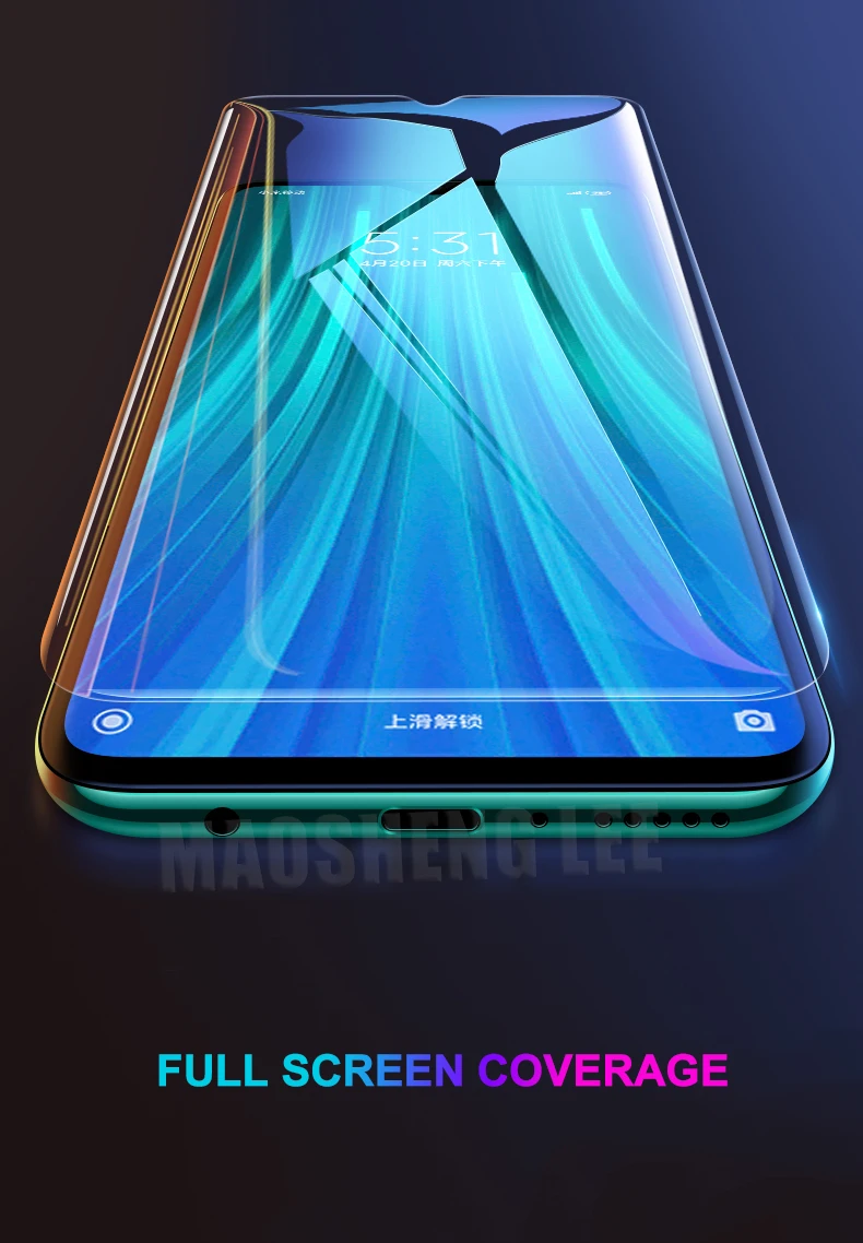 2 шт./партия закаленное стекло для Xiaomi Redmi Note 8 Pro защита экрана 9H анти-Blu-Ray стекло для Redmi Note 8 защитная пленка