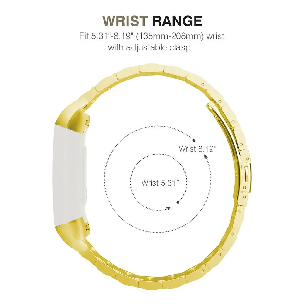 Сменный ремешок из нержавеющей стали металлический браслет аксессуары для Fitbit
