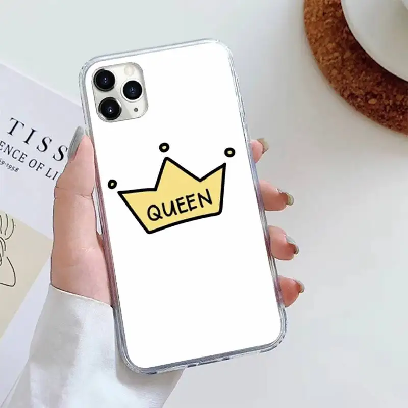 

Princess crown Phone Case For iphone 12 5 5s 5c se 6 6s 7 8 plus x xs xr 11 pro max mini