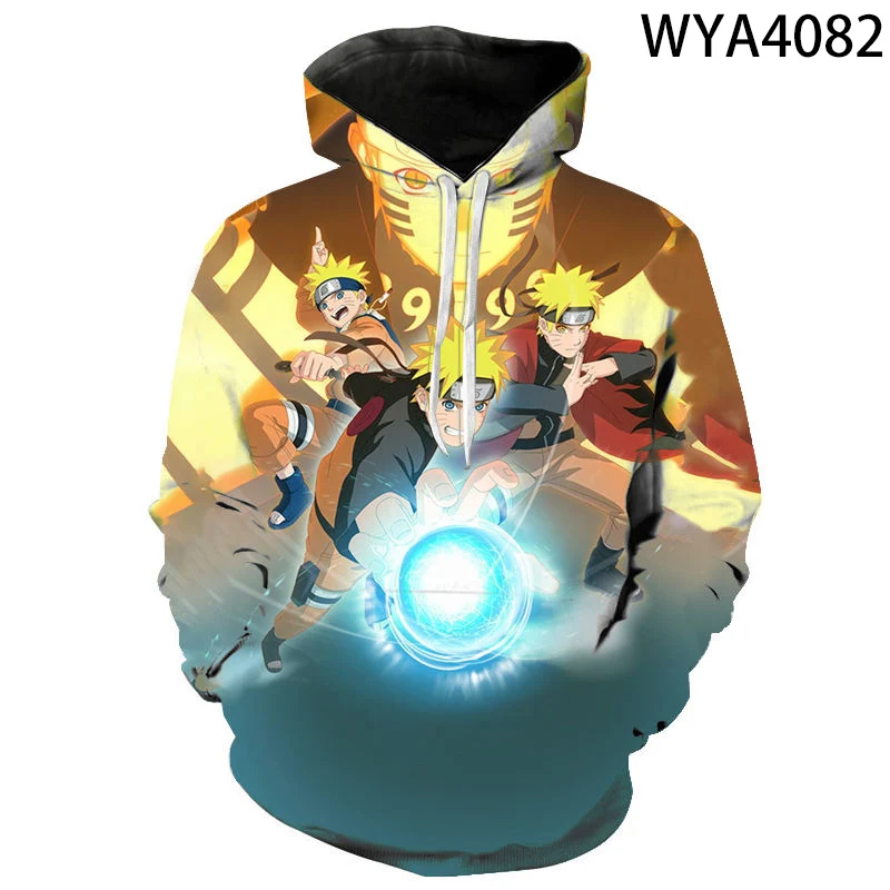 

2021 Boys and Girls 3D Print Hoodie Sweatshirt Japanese Anime Casual Sweater Fashion Cool Coat Fall/Winter