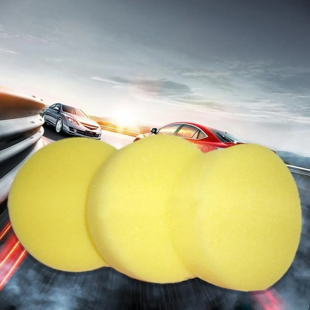 

Губка для полировки автомобиля, средство для чистки автомобильного кузова, для мытья стекол, аппликатор, подушка, восковые насадки, круглые ...