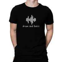 drum and bass equalizer sketched t shirt