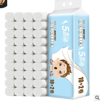 Прочная туалетная бумага 12 рулонов бытовое бумажное полотенце рулон туалетной