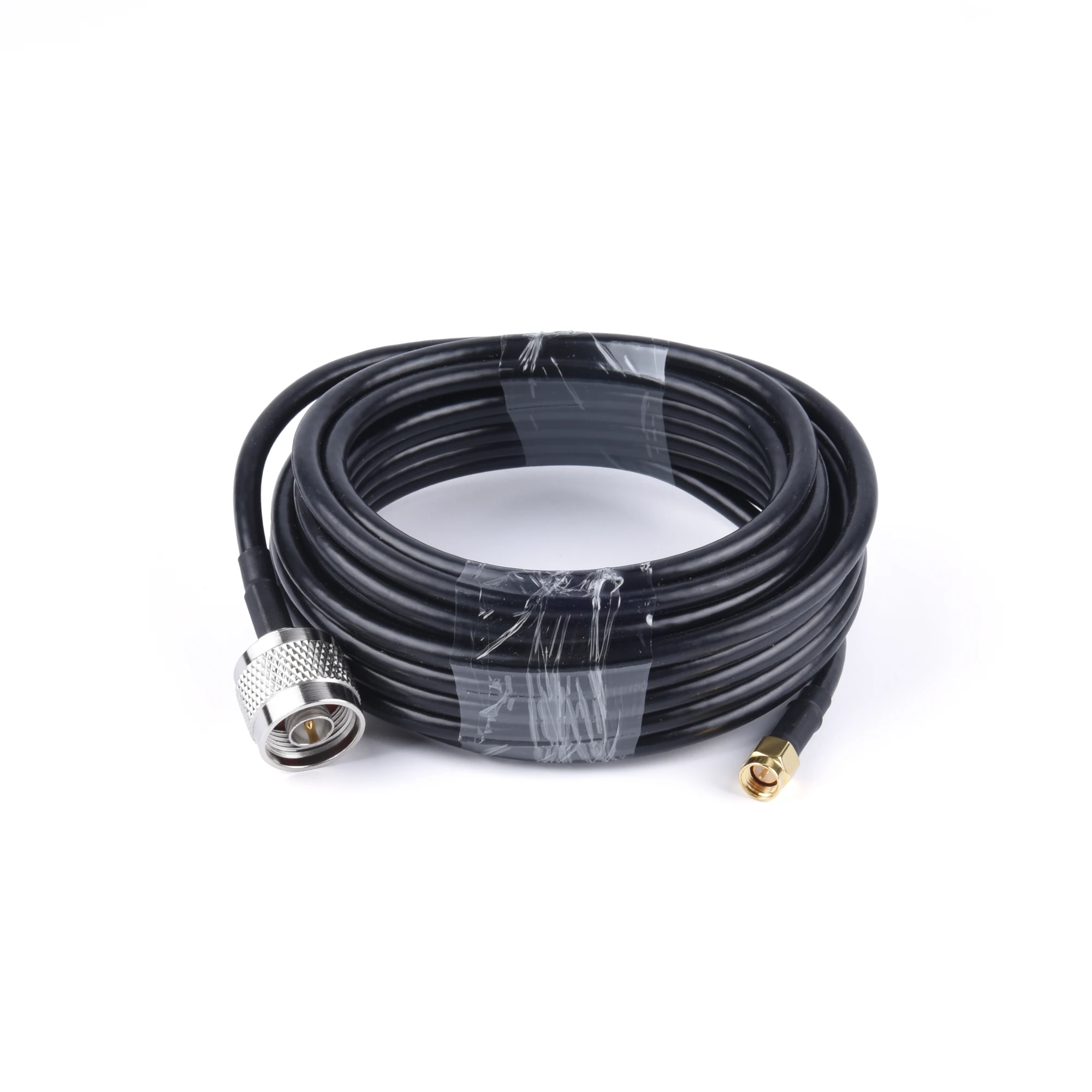 10-20M RG58/50-3 RF Coaxial Cable SMA/RP-SMA Male to N Male Extension Wire For 4G LTE Cellular Amplifier Signal Booster Antenna