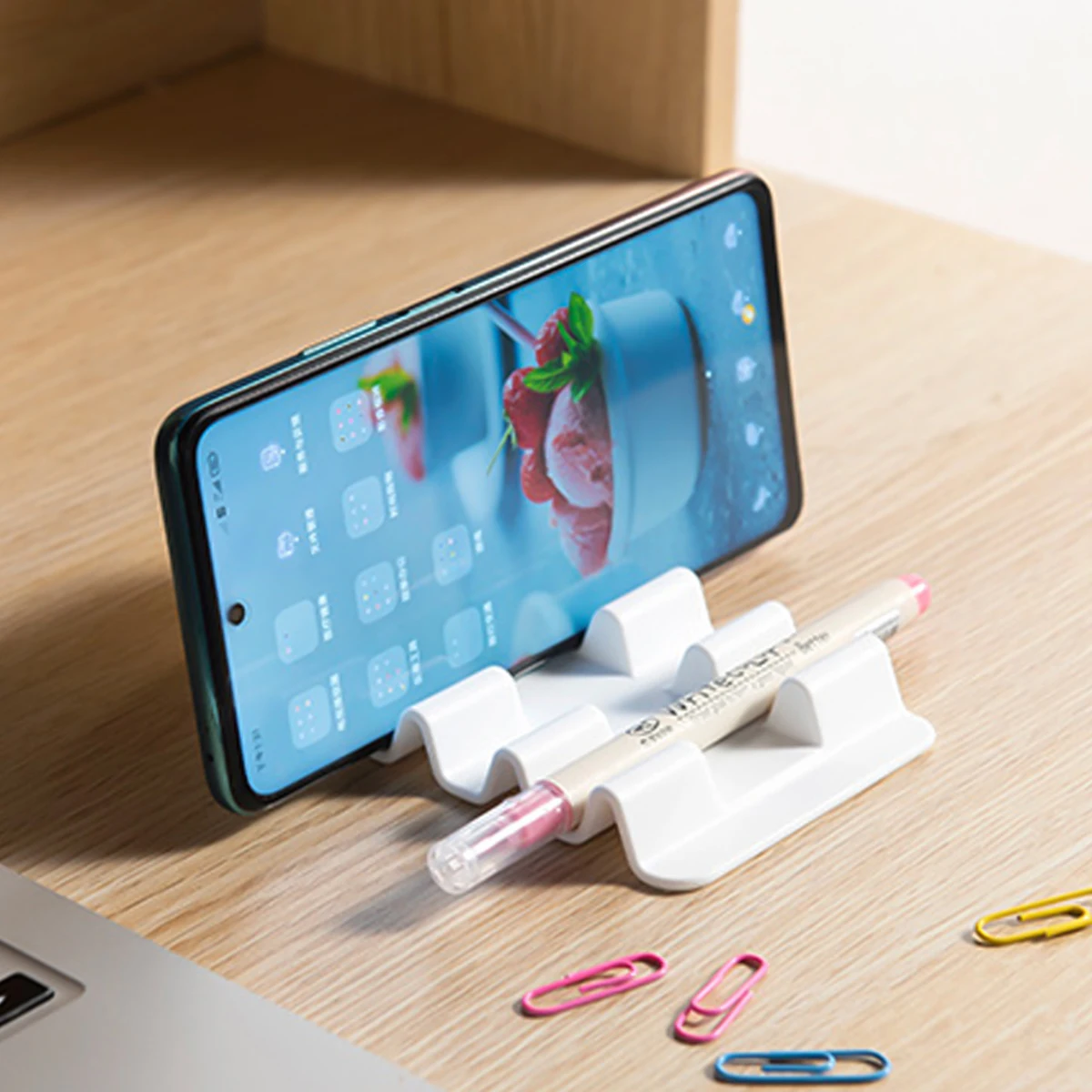 Мини настольный держатель для телефона многофункциональный регулируемый