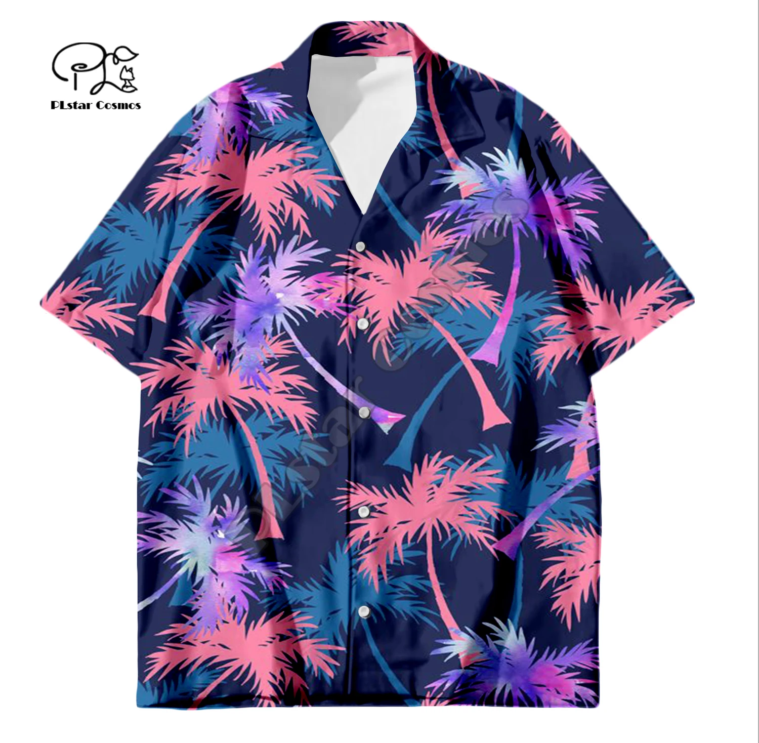 

PLstar Cosmos Hawaiian Beach Shirts Fruit Food NewFashion Pullover 3DPrint Summer Funny Collar Shirt Short Sleeve Casual Tees A1
