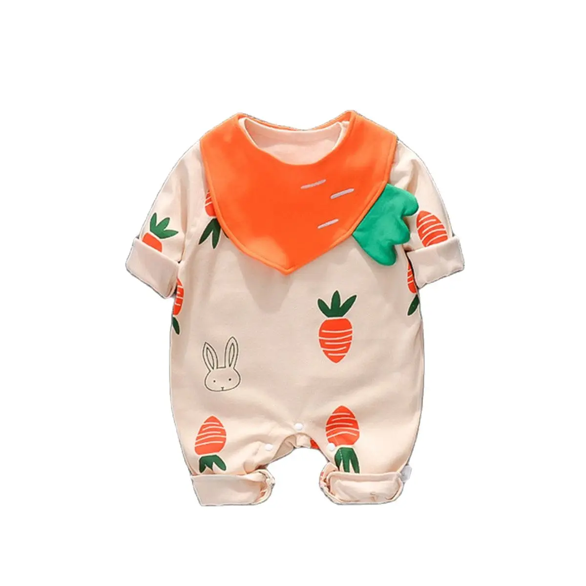 

Комбинезон для мальчиков и девочек 0-24 месяцев, мягкий, с длинным рукавом, Красивые наборы одежды