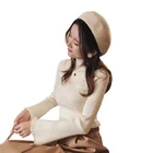 Mishow   Женские Пуловеры 2019 Осень Зима Свитер Вязаный Повседневный Джемпер Мода Тонкий Водолазка Теплые Женские Свитера MX18C5187