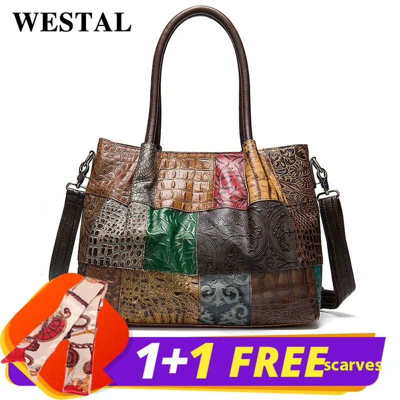 WESTAL 100% Женские портфели из натуральной кожи сумка для ноутбука женская с