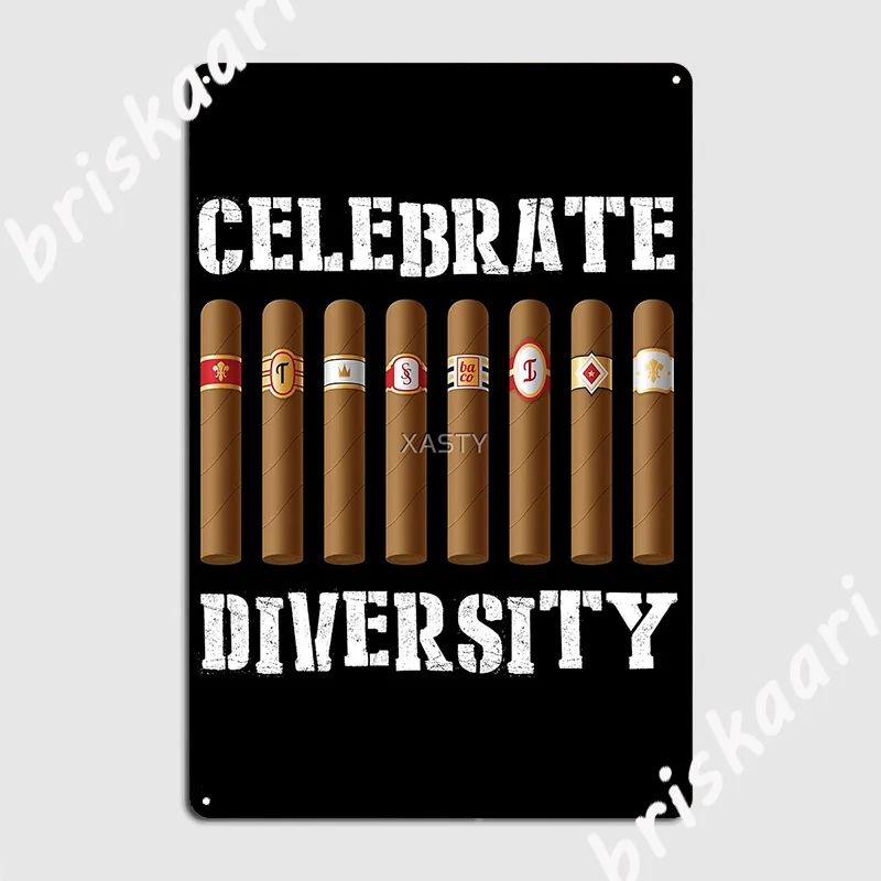 

Празднование разнообразия Смешные кубинские сигары кубао подарок курильщик металлический знак бар пещера паб дизайнерский постер оловянн...