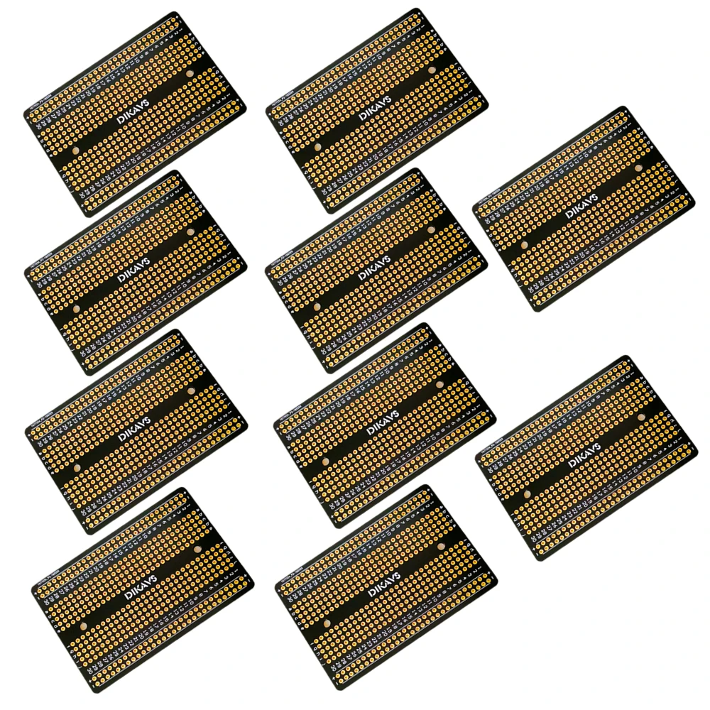 10 шт. двухразмерная сварочная макетная плата PCB универсальная печатная Pcb