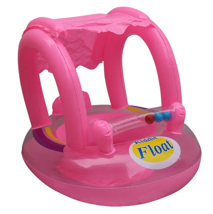 Надувная Детская лодка с навесом плавательный круг для детей пляжный матрас моря