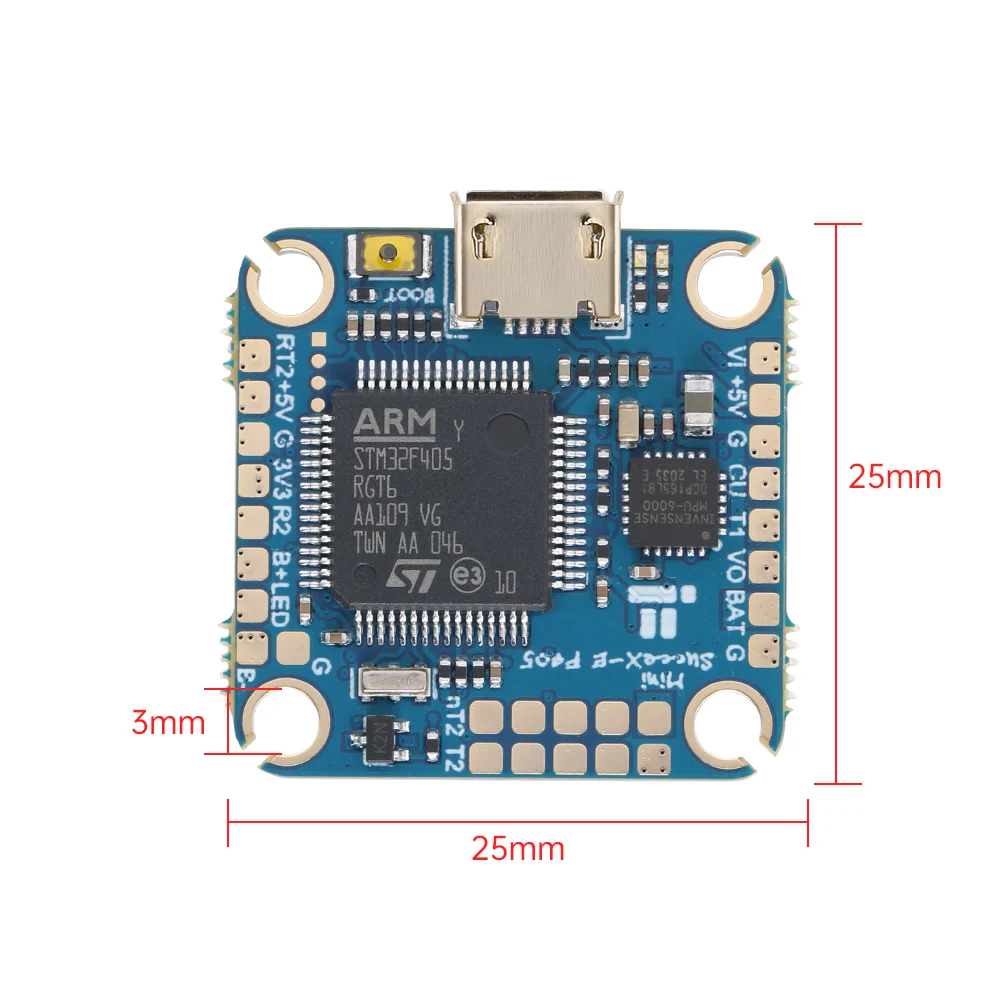 Контроллер полета iFlight sucex E mini F4 V2 2 6S STM32F405 (MPU6000)W/ 20*20 мм монтажное отверстие/8 м