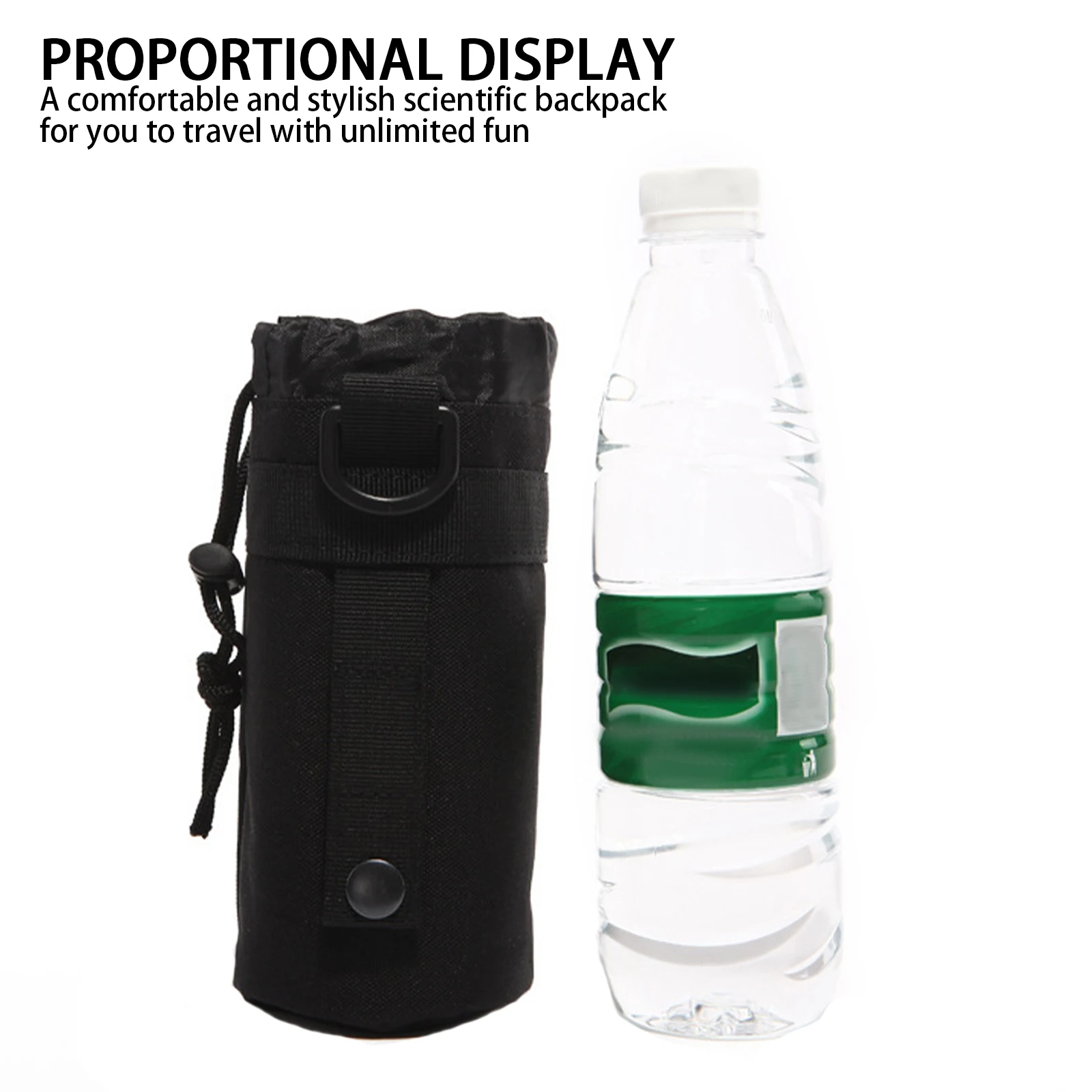 

Camping Tactical Water Bottle Bag Portable Water Bottle Insulation Bag Sundries Bag Outdoor Hunting Camping Waist Bag Strap