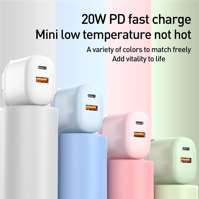 Устройство зарядное сетевое Nohon PD 20 Вт USB C QC 3 0 | Мобильные телефоны и аксессуары