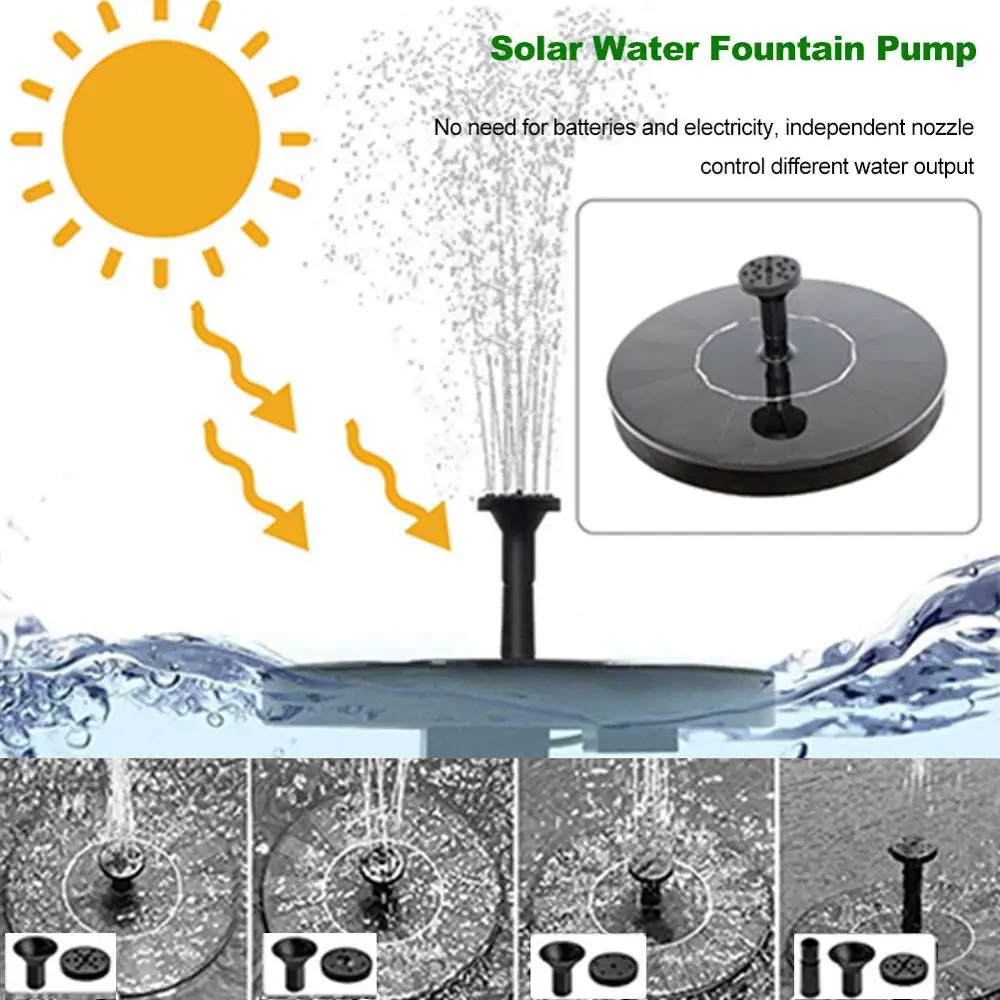 Двухцелевой фонтан с солнечной батареей 4 5 В плавающий солнечный панель