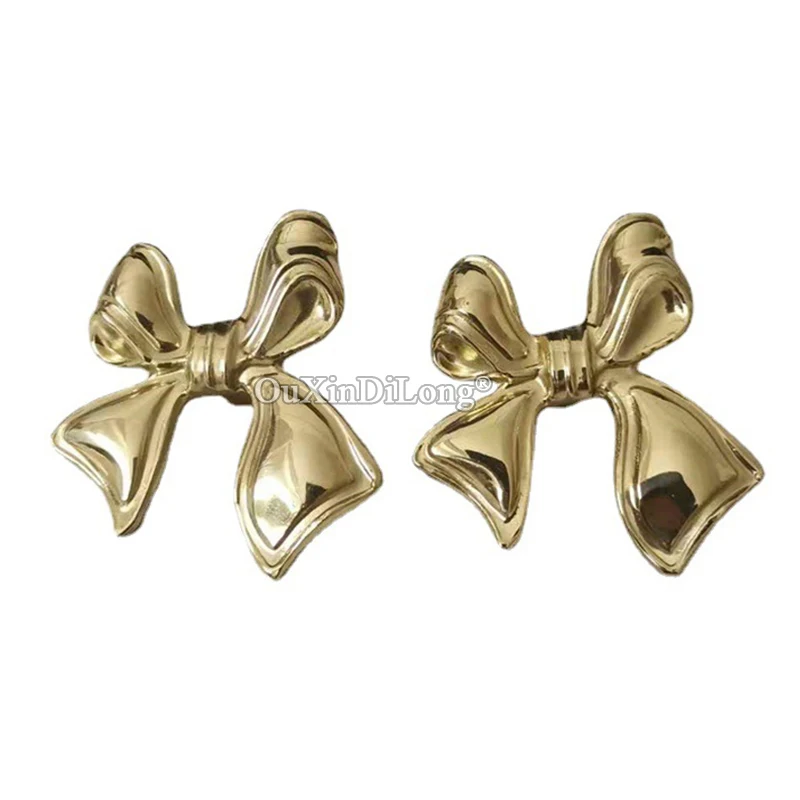 

Изысканные 10 шт. из чистой латуни, с бантом, искусственные ящики, шкафы, кухонные шкафы, ТВ, винный шкаф, ручки, подарки