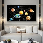 Современная солнечная система планеты звезды холст картина на стену Холст Плакаты и принты на стену картина для комнаты домашний декор