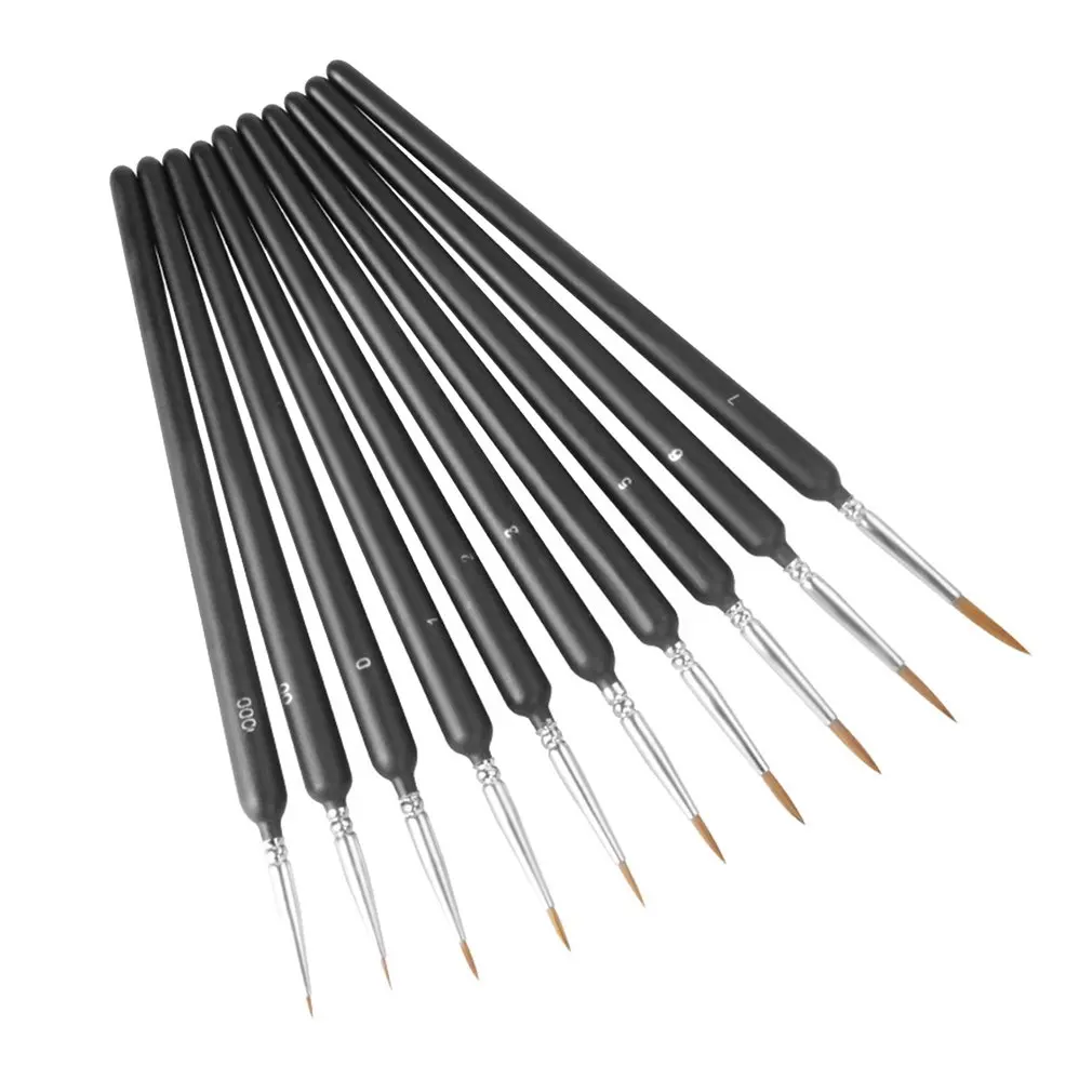 

Memory Miniature Paint Brushes Set Professional Nylon hook line pen Art Liner drawing for Acrylic Watercolor Painting