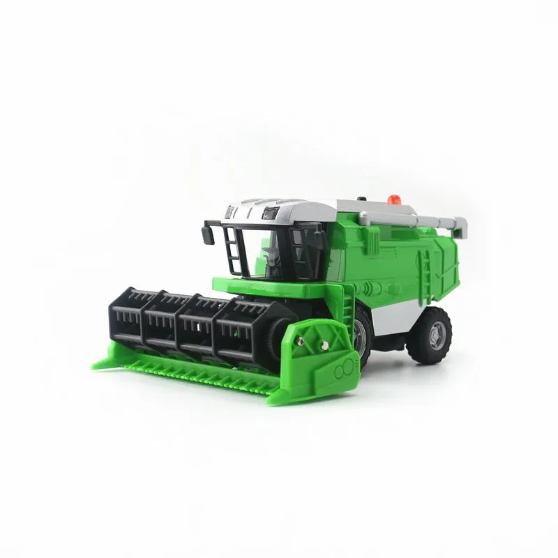 

1:32 Scale DieCast Metal Model Agriculture Farm Wheat Harvester Toy Car Educational Collection Sound & Light Gift For Children