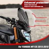 for yamaha mt 125 mt125 2015 2016 2017 2018 2019 mt 125 motorcycle accessories windscreen windshield wind deflectors visor smoke
