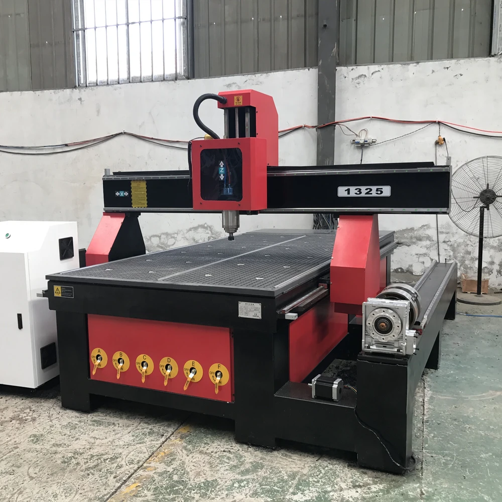 3D деревообрабатывающий станок с ЧПУ вращающимся/фрезерным станком 1325