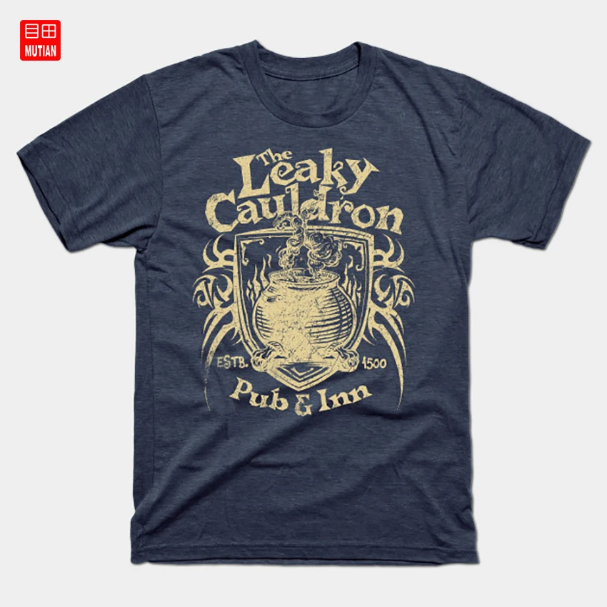 Футболка с надписью The Leaky Cauldron Wand Owl Malfoy Ron Weasley Hermione Snape Hogsmeade London британская