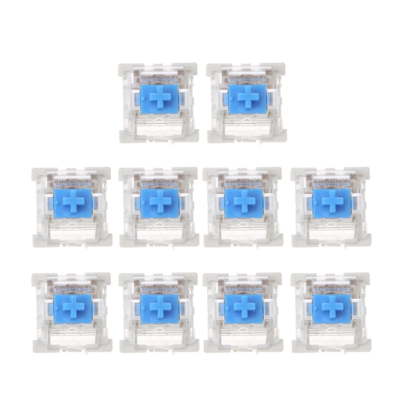 

100% Brand New and High Quality 10Pcs 3 Pin Mechanical Keyboard Switch Blue for Cherry MX Keyboard Tester Kit