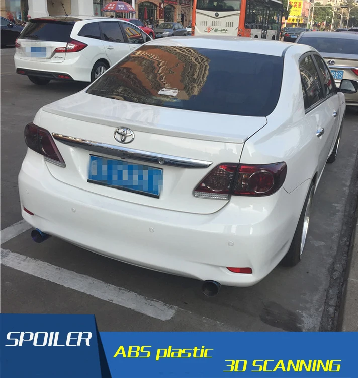Спойлер для Toyota Corolla altis спойлер из АБС материала заднего крыла автомобиля задний