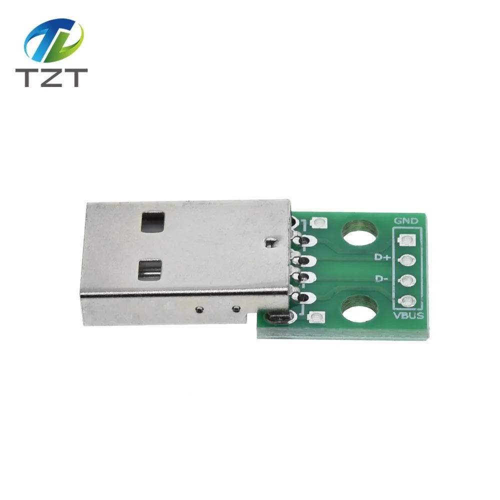 TZT MINI MICRO USB Для DIP адаптера/USB разъем 2,54 мм 5pin Женский Разъем b Тип USB2.0 Женский PCB конвертер USB-01