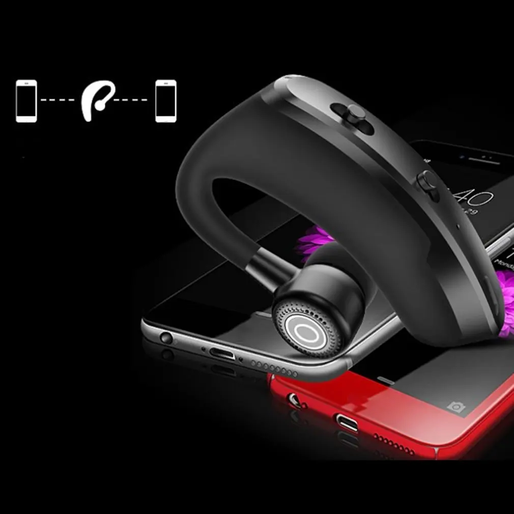 V9 Earphones Bluetooth-compatible Headphones Handsfree Wireless Headset Business Drive Call Sports For Samsung | Электроника
