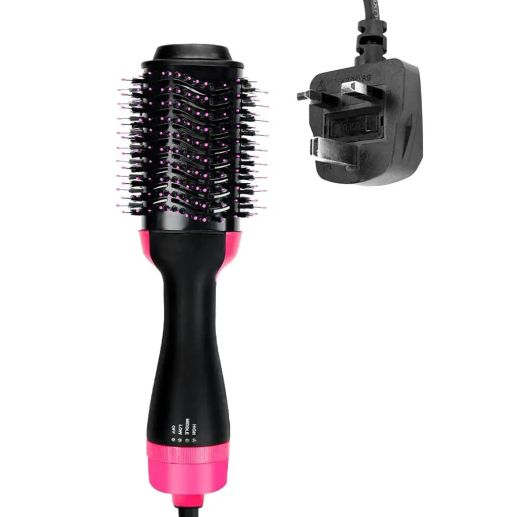 

One Step Hair Dryer Hot Air Brush Straightener Negative Ion Curler Iron Comb 2 In 1 Hair Dryer Rotating Hot Air Hair Brush