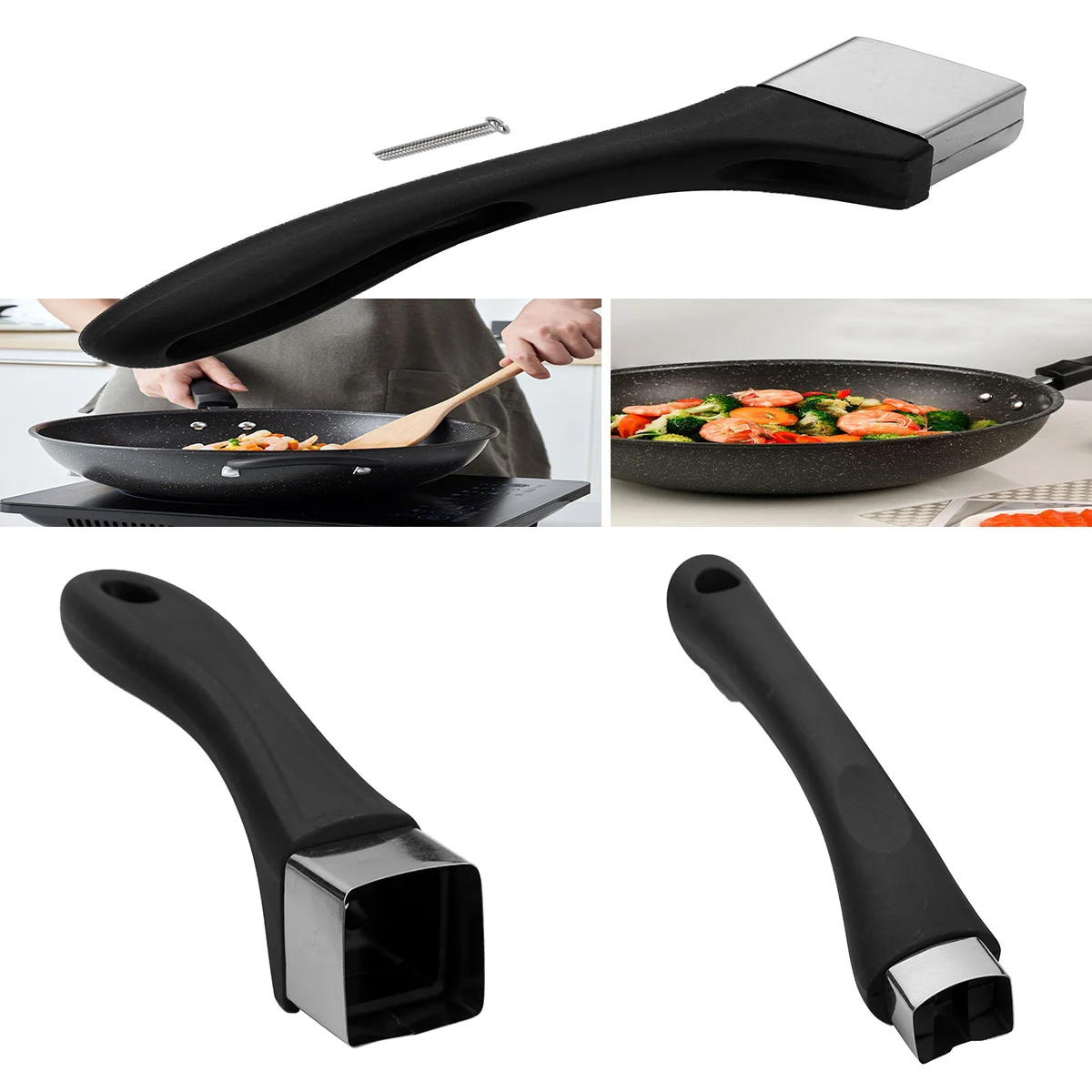 Кухонные ручки для кастрюль аксессуары съемная бакелитовая длинная ручка замена