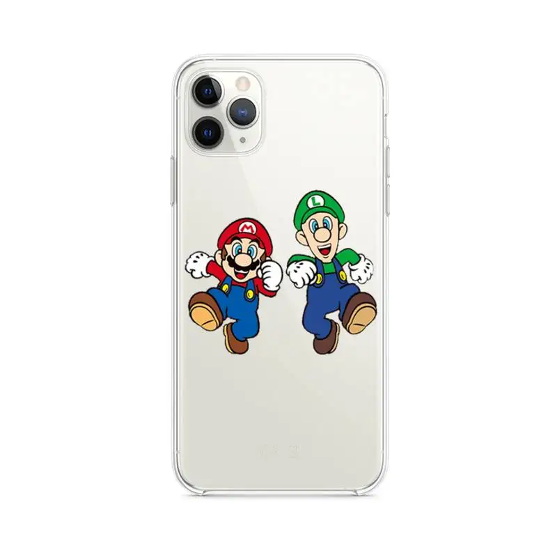 

Super Mario Phone Case clear for iphone 12 pro max mini 11 pro XS MAX 8 7 6 6S Plus X 5S SE 2020 XR cover