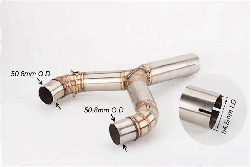 Мотоцикл Модифицированная выхлопная труба akrapovic глушитель shiver750 выхлопная труба из углеродного волокна шивер 750 средняя секция