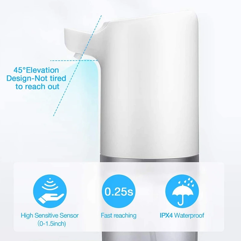 

Soap Dispenser Automatic,Contactless Soap Dispenser,400Ml USB Rechargeable Foaming Soap Dispenser for Kitchen,Bathroom