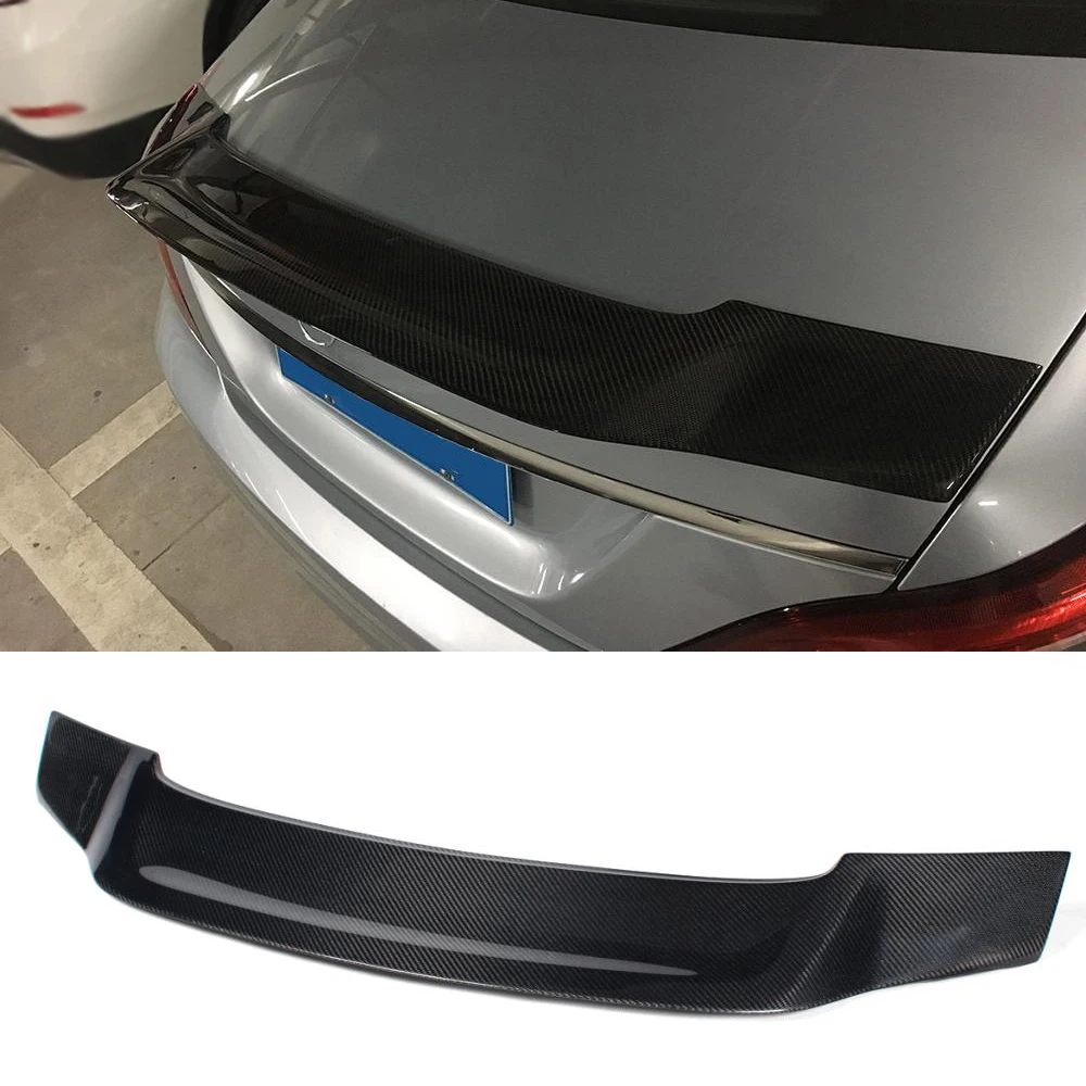 Для Mercedes Benz CLS-Class W218 CLS350 CLS400 CLS500 CLS550 CLS63 AMG Sedan 2012 - 2017 задний спойлер из углеродного