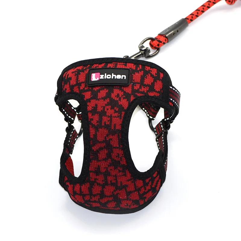 Набор поводков для собак i образный нагрудный ремень полиэфирная дышащая сетка