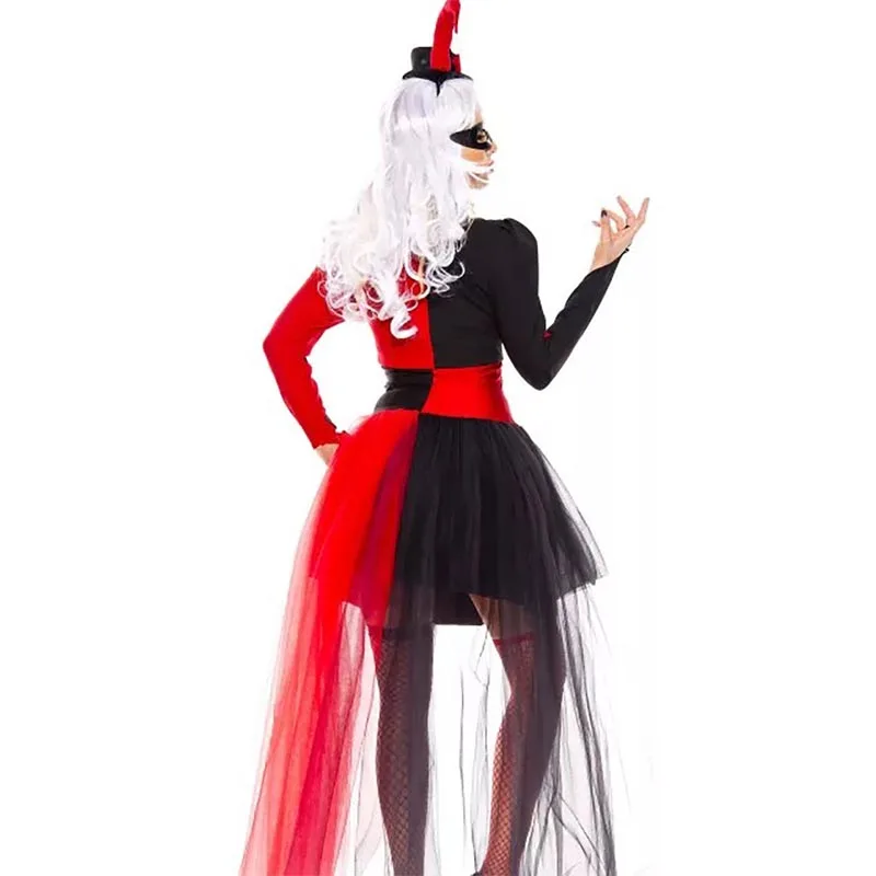 Взрослый Косплэй смешной костюм клоуна на Хэллоуин в стиле Джокер изящное