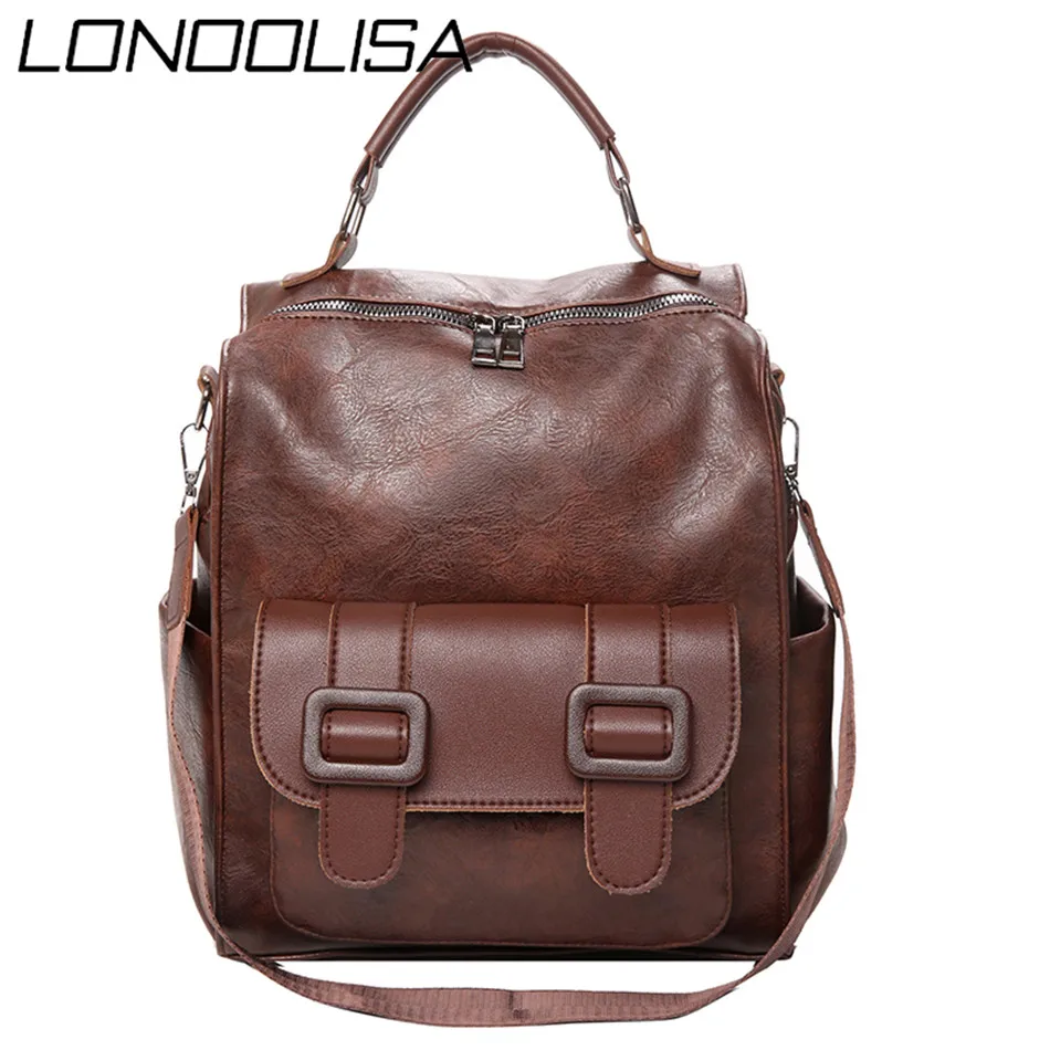 Вместительный женский рюкзак из искусственной кожи модные ранцы для школы и