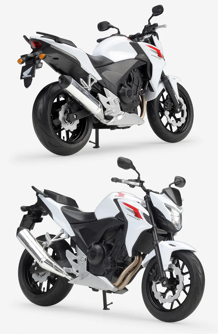 WELLY 1:10 Honda CB500 литая под давлением модель мотоцикла из сплава игрушка для детей подарок на день рождения коллекция игрушек
