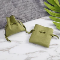 high quality10 pcslot jewelry bag necklace earrings jewelry earphone bag microfiber imitation leather velvet bag small item bag